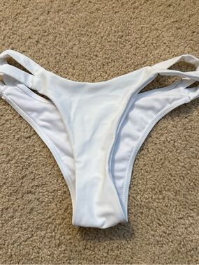 White Women’s Bikini Bottom - Minimal Cut